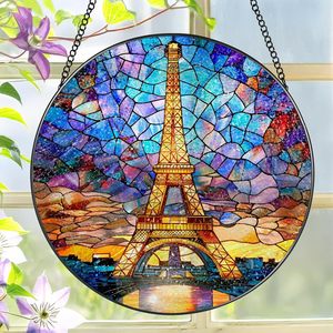 Atrapasueños de Vitral Art Deco con Forma de Corazón, Mosaico Romántico Rosa, Decoración para Ventana, Exterior, Cumpleaños, Hogar, Regalo de Aniversario - Product Image 2