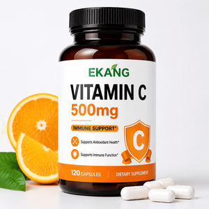 Tabletas de Suplemento de Vitamina C con Calcio Amortiguado, Fórmula Suave Antioxidante para el Cuidado de la Salud - Product Image 1