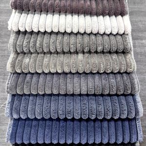 Cổ Phiếu Sẵn Sàng Vải To Sợi Sọc <span class=keywords><strong>Sofa</strong></span> Vải Bán Buôn Kết Cấu Nhung Bọc OEM Tùy Chỉnh Sọc Thiết Kế Cho Đồ Nội Thất Thấp Moq - Product Image 5
