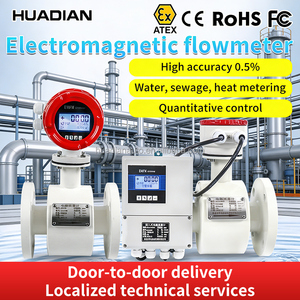 中国製 4-20mA RS485 液体磁気流量計 スマート水・空気・ディーゼル・酸素・ガス電磁流量計 LCDディスプレイ付き - Product Image 6