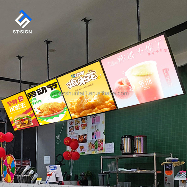 Ultra Thin Light Box Led Menu Board Bright Acrylic Light Box Led for Advertising Decoration