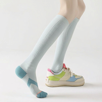 Chaussettes de compression graduée pour femmes, hauteur genou, pour le sport, la course, le volleyball, le cyclisme, soutien des jambes, bas de compression