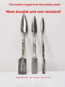 Cuchillo de Escultura y Herramientas de Modelado de Arcilla y Cerámica de Acero Inoxidable 304 Forjado a Mano, Estilo <span class=keywords><strong>Italiano</strong></span> - Product Image 1