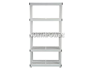 HD Heavy duty 4Tiered Ventilated Plastic Storage Shelf