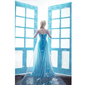 Vestito da Principessa <span class=keywords><strong>Elsa</strong></span> per Bambina, Costume <span class=keywords><strong>di</strong></span> <span class=keywords><strong>Anna</strong></span> ed <span class=keywords><strong>Elsa</strong></span> per Cosplay, Halloween <span class=keywords><strong>e</strong></span> Feste in Maschera, Ispirato a TV <span class=keywords><strong>e</strong></span> Film - Product Image 3