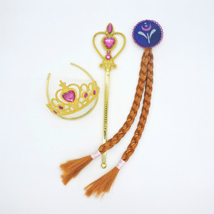 Set <span class=keywords><strong>de</strong></span> Corona y Varita Mágica <span class=keywords><strong>de</strong></span> la Princesa Anna <span class=keywords><strong>de</strong></span> <span class=keywords><strong>Frozen</strong></span>, Accesorio <span class=keywords><strong>de</strong></span> <span class=keywords><strong>Disfraz</strong></span> <span class=keywords><strong>de</strong></span> Plástico Dorado para Niñas, Juguetes <span class=keywords><strong>de</strong></span> Juego <span class=keywords><strong>de</strong></span> Roles - Product Image 5