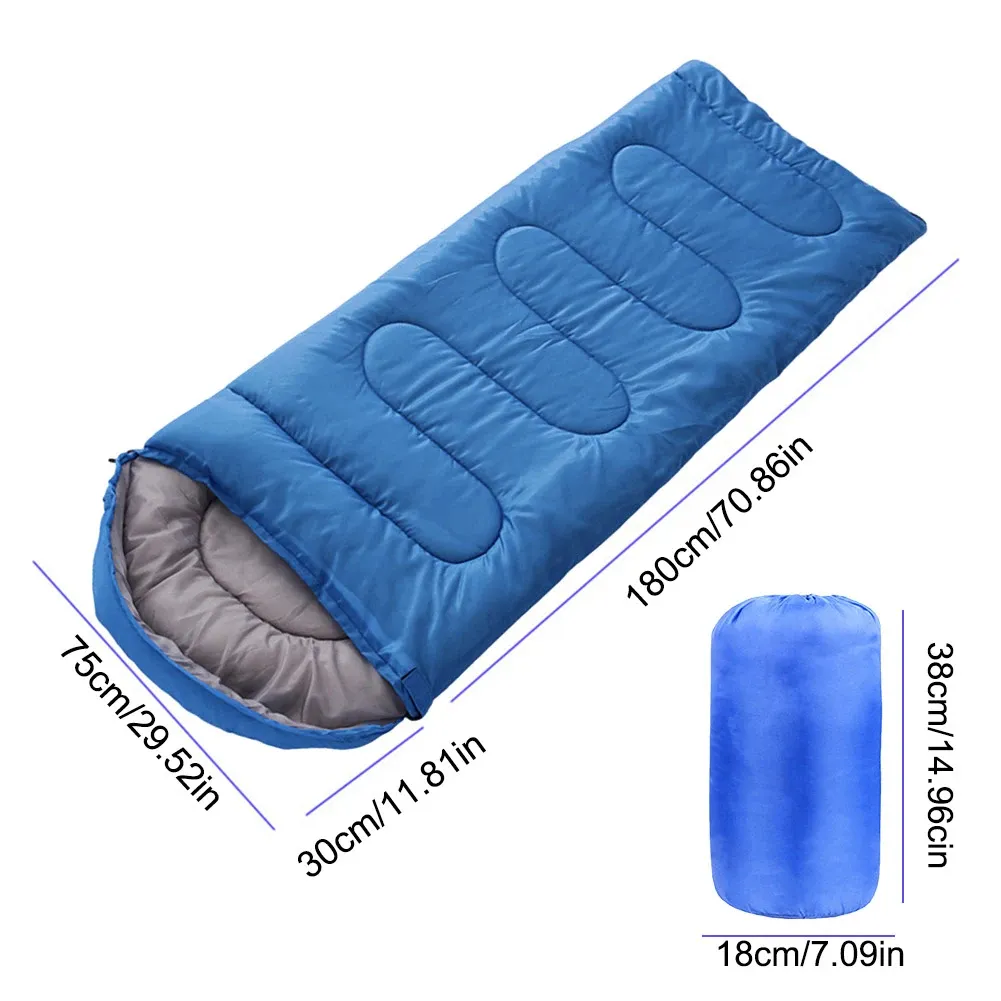 Équipement de camping pour dormir en plein air Sac de couchage d'hiver en duvet blanc pour dormir à température froide