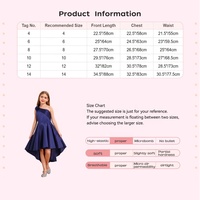 Robe Fleurie Taille Haute à Ourlet Irrégulier pour Filles de 4 à 14 Ans, Idéale pour Fêtes, Bals, Mariages et Cérémonies de Remise de Diplômes
