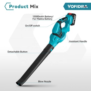 <span class=keywords><strong>Souffleur</strong></span> <span class=keywords><strong>électrique</strong></span> Yofidra 2000W pour le bricolage, sans fil, pour souffler les feuilles, la neige, la poussière, outil de nettoyage de jardin avec batterie au lithium-ion <span class=keywords><strong>Makita</strong></span> 18V - Product Image 3