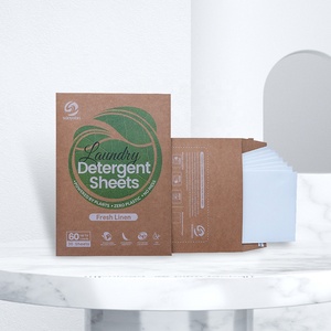 SANYUAN 60 Feuilles de lessive écologiques sans déchets, tablettes de savon portables, lessive à l'eau froide - Product Image 2