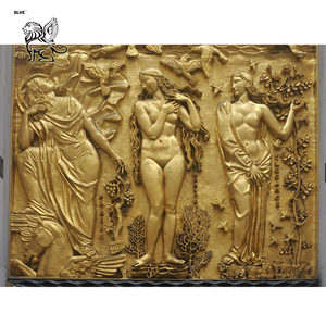 Blve Nghệ Thuật Hiện Đại Sang Trọng Trang Trí Nội Thất Cưỡi Ngựa La Mã Người Đàn Ông <span class=keywords><strong>Bronze</strong></span> Phù Điêu Tường Điêu Khắc Đúc Đồng Cứu Trợ - Product Image 5