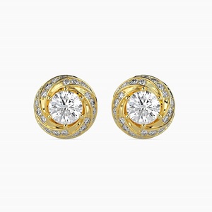 Pendientes de Diamantes VVS de 1.5 Quilates Cada Uno, Cultivados en Laboratorio, Corte Brillante, Oro de 14K, Joyería de Lujo para Mujer, Certificados por IGI - Product Image 3