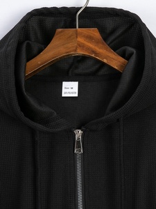 2025 nuovo stile <span class=keywords><strong>da</strong></span> <span class=keywords><strong>uomo</strong></span> alla moda autunnale felpa sportiva <span class=keywords><strong>da</strong></span> <span class=keywords><strong>uomo</strong></span> con colletto e mezza Zip Casual in tinta unita stile Waffle - Product Image 6