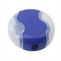 Taille-crayon rond en forme de galet avec gomme 2-en-1, taille-crayon manuel double fonction pour fournitures scolaires et cadeaux