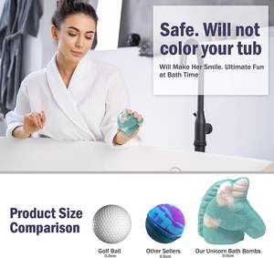 Bombas de Baño Veganas 100% Naturales y Orgánicas con Manteca de Karité y Aceite de Coco, Aroma Burbujeante, Excelentes para Decorar, Nutrir y Exfoliar - Product Image 4