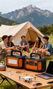 Générateur solaire portable 500W avec <span class=keywords><strong>batterie</strong></span> LiFePO4, onduleur à onde sinusoïdale pure, contrôleur MPPT et <span class=keywords><strong>batterie</strong></span> <span class=keywords><strong>externe</strong></span> pour situations d'urgence - Product Image 5