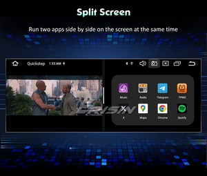 Erisin ES5504B Reproductor de Radio Estéreo 4G con Pantalla Táctil de 8.8 Pulgadas, Android 16, GPS, Navegación, IPS, CarPlay Inalámbrico para <span class=keywords><strong>BMW</strong></span> <span class=keywords><strong>E46</strong></span> M3, Pantalla Dividida - Product Image 5