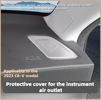 Pads décoratifs en acier inoxydable pour tableau de bord et levier de vitesses de la CR-V 2023, couvre-haut-parleurs de porte