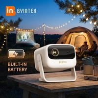 Projecteur BYINTEK U90 Real 1080P 4K, 350 ANSI, projecteur intelligent Android DLP avec batterie, home cinéma portable, Proyector 4K