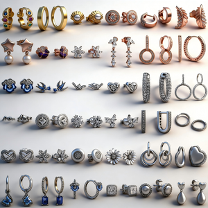 Pendientes <span class=keywords><strong>de</strong></span> Plata 925 con Baño <span class=keywords><strong>de</strong></span> Oro, Diseño <span class=keywords><strong>de</strong></span> Mariposa y <span class=keywords><strong>Copo</strong></span> <span class=keywords><strong>de</strong></span> <span class=keywords><strong>Nieve</strong></span>, para Mujer, Ideales para Fiestas y Eventos, Joyería con Encanto Exquisito - Product Image 1