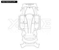 YUTE Luxus 2023-2024 Neue Tesla Model 3 Highland Innenraum-Schutzfolie TPU Transparente Vorgeschnittene PPF Lackschutzfolie Set