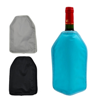 Manchon rafraîchissant pour bouteille de vin et de boissons, promotionnel, personnalisé, avec gel et pack de glace