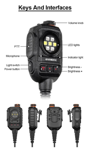 2023 Mới anysecu MIC-K01 Nhấp Nháy Ánh Sáng Tay Microphone Với UV-5R/Uv82/UV-K5 UV-K6/MD-UV380 MD-UV390/TH-UV8000D/KG-UV9Dplus - Product Image 6