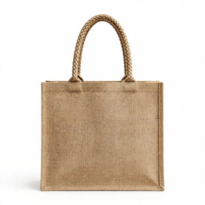 Sac fourre-tout en jute naturel à prix de gros, design personnalisé, écologique, élégant, avec poignées, fabriqué au Bangladesh - Product Image 6