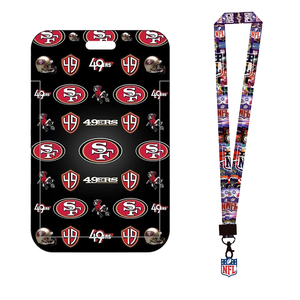 32 équipes <span class=keywords><strong>San</strong></span> <span class=keywords><strong>Francisco</strong></span> 49ers – Porte-carte d'identité et porte-clés en polyester écologique pour téléphone, vente en gros - Product Image 1