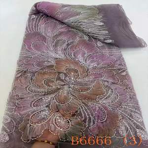 กระเป๋าผ้าลูกไม้ตาข่ายหลากสีสไตล์วินเทจผ้าโปร่งนุ่มเป็นมิตรต่อสิ่งแวดล้อม - Product Image 2