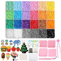 Kit de matériaux pour puzzle 3D en plastique DIY pour filles, pour la création de porte-clés et aimants de réfrigérateur, avec planche à motifs et papier de repassage