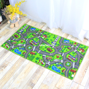 <span class=keywords><strong>Tappeto</strong></span> da <span class=keywords><strong>gioco</strong></span> per bambini in poliestere <span class=keywords><strong>lavabile</strong></span> morbido di alta qualità Design Puzzle per la scena del mercato della città <span class=keywords><strong>tappeto</strong></span> da Picnic per famiglie - Product Image 4