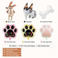 Ballons en aluminium RTS classiques en forme d'os de chien animé pour jouets, anniversaires, festivals, fêtes à domicile, fêtes pour animaux de compagnie, fournitures de décoration pour le Nouvel An
