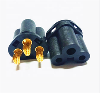 Prise femelle IEC C5 en cuivre et laiton à courant élevé, insert de prise femelle C5 Mickey Mouse pour câble d'alimentation d'ordinateur