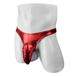 Hot Sell Herren Leder Boxer Slips Herren Sexy Unterhose mit niedriger Taille Erotische Dessous Sexy Höschen für Homosexuell - Product Image 2