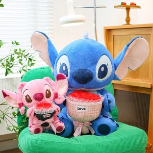 Juguetes de Peluche con Diseño de Puntadas, Color Azul y Rosa, Peluche Personalizado de Moda para Niños, para el Día de San Valentín - Product Image 3