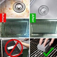 Brique de nettoyage pour barbecue, bloc de pierre pour nettoyer les grilles, éliminer les taches et la graisse, outils de nettoyage pour barbecue, nettoyage des taches d'huile W24-434