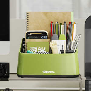 Tocen Desktop Storage Box <b>Large</b> Capacity Multi Functional Stationery Organizer For Office Home <b>Desk</b> Use - Product Image 4