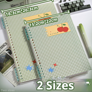 <span class=keywords><strong>Quaderno</strong></span> A5/B5 <span class=keywords><strong>con</strong></span> Copertina <span class=keywords><strong>a</strong></span> <span class=keywords><strong>Quadretti</strong></span> Carina, Fogli Staccabili e Guscio in PP Impermeabile, Diario per Studenti, 60 Fogli - Product Image 5