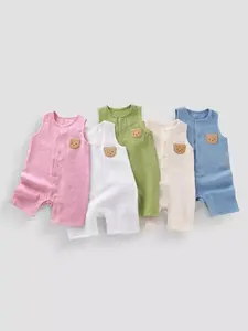 Tutina Estiva Senza Maniche per Neonati 0-2 Anni, Pigiama con Orsetto Carino per Bambini e Bambine - Product Image 3