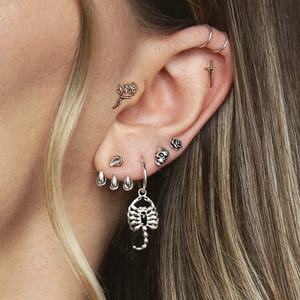 أقراط طويلة على شكل زهرة من مجوهرات جيمنيل الفاخرة، هدية لذكرى الزواج، مصنوعة من الورد المصقول - Product Image 5