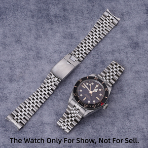 Роскошный браслет для часов Tudor BlackBay58, цельный изогнутый Jubilee, серебристый, 20 мм, из нержавеющей стали 316L, с застежкой. - Product Image 2