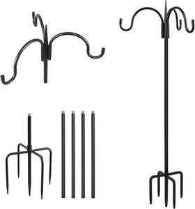Soporte Metálico Resistente <span class=keywords><strong>de</strong></span> 5 Puntas para Comedero <span class=keywords><strong>de</strong></span> Pájaros, <span class=keywords><strong>Cesta</strong></span> <span class=keywords><strong>de</strong></span> Flores y Decoración <span class=keywords><strong>de</strong></span> Jardín, Tipo Gancho <span class=keywords><strong>de</strong></span> Pastor Premium - Product Image 6