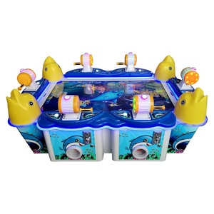 Nouveau Joystick de salle de jeu parent-enfant en plastique pour machine de pêche intérieure pour 6 personnes, adapté aux pièces de monnaie, garantie 1 an - Product Image 4
