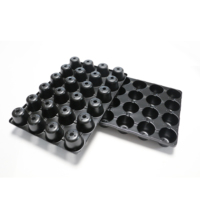 Plateau de germination de pépinière de semis flexible et durable pour serre PET 24 cellules