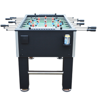 Dinibao Jeu de football de table d'intérieur compact pour 2 joueurs, en PVC et bois, machine de jeu d'arcade de football
