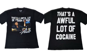 T-shirt personnalisé en gros avec motif graphique 'Sirop contre la toux', 260 <span class=keywords><strong>grammes</strong></span>, imprimé décontracté, grammage lourd, pour homme - Product Image 4