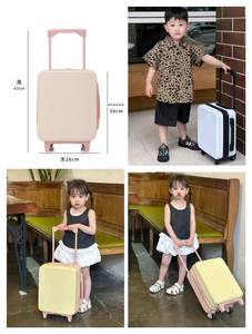 מזוודת ילדים קשיחה 15 אינץ' למכירה חמה של יצרן ציוד מקורי (OEM) עם ידית טרולי רחבה וגלגלי ספינר שקטים - Product Image 6