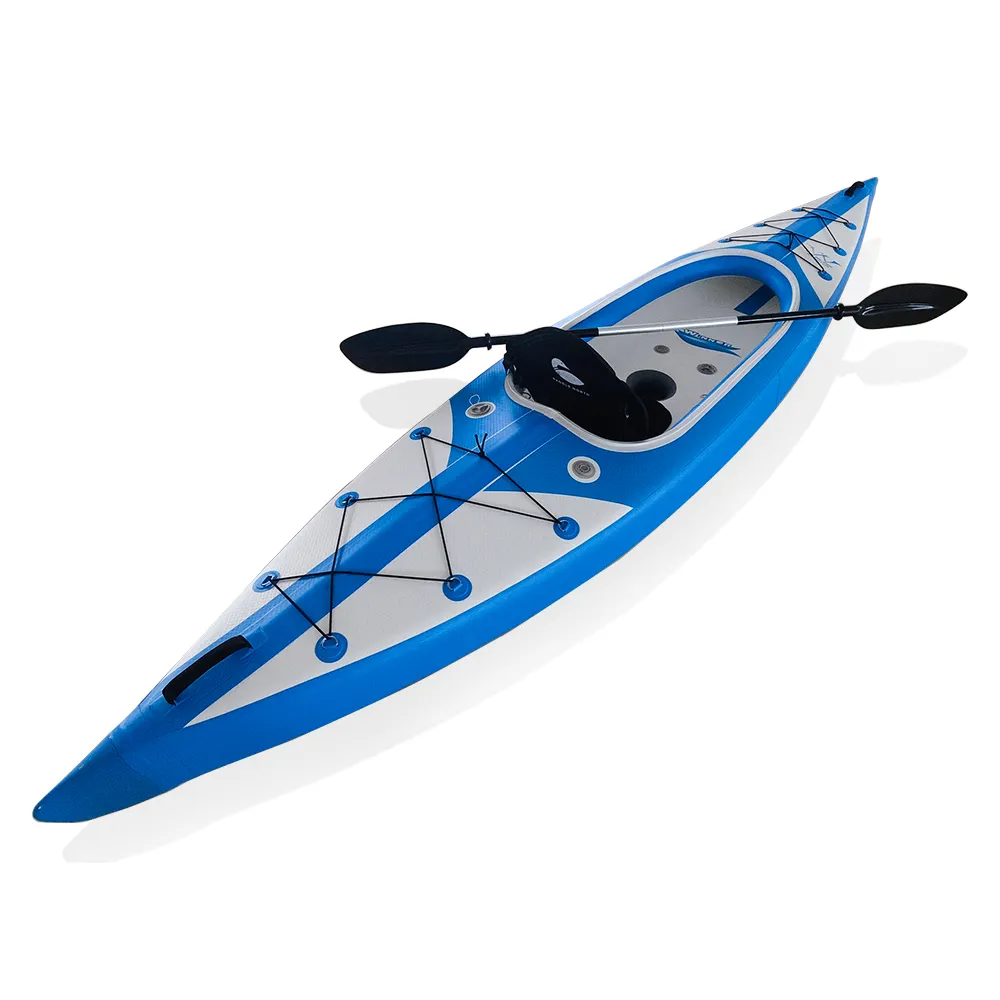 थोक 2022 नई डिजाइन निर्माता फुलाया के रोइंग नौकाओं पीवीसी 2 व्यक्ति Inflatable मछली पकड़ने Kayaks