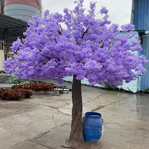Árbol de <span class=keywords><strong>Jacaranda</strong></span> Artificial Realista con Flores Púrpuras, Ecológico, Resistente a los Rayos UV, de 2.5-6m, Tamaño Personalizado, para Exteriores, Pascua - Product Image 4